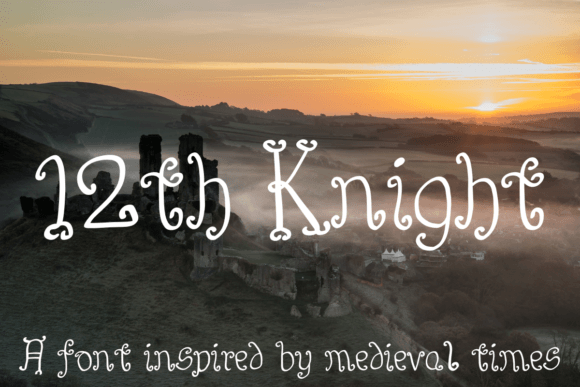 12th Knight: A Display Font for Bold Branding