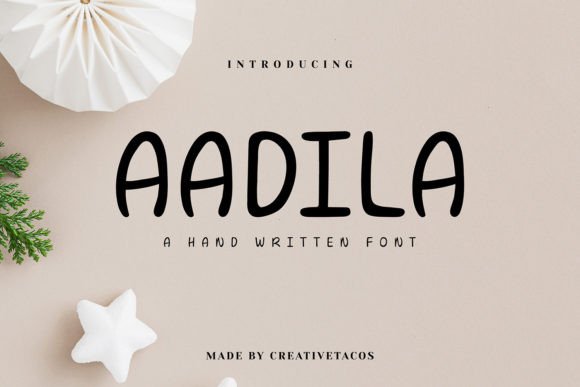 Aadila: The Casual Handwritten Font for Clear Campaign Messages