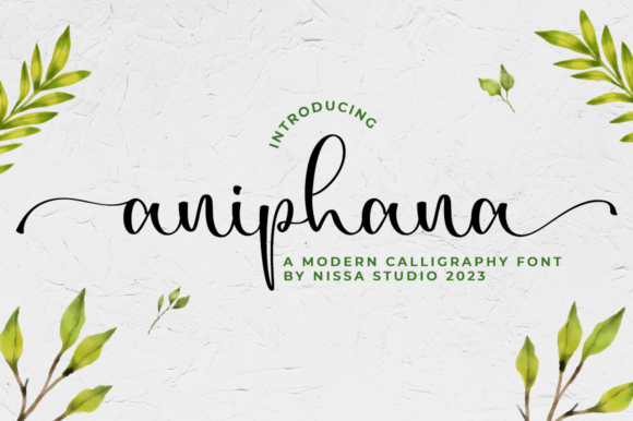 Aniphana: A Script Font Designed for Modern Marketing