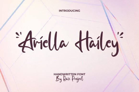 Ariella Hailey Font: A Modern Script for Crafters and Creators