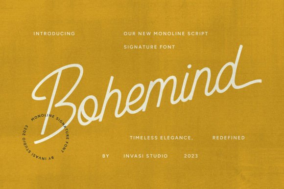 Bohemind: A Signature Font for Authentic Branding