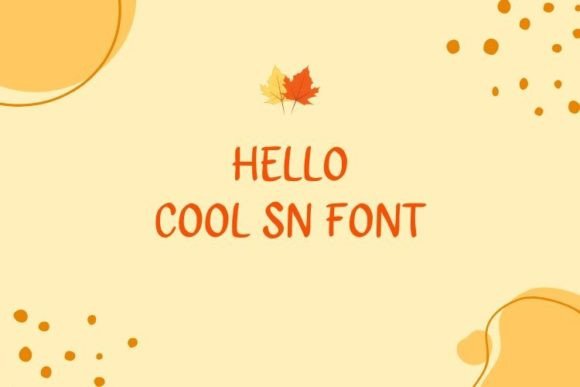 Cool Sn: A Friendly Script Font for Crafty Business Branding
