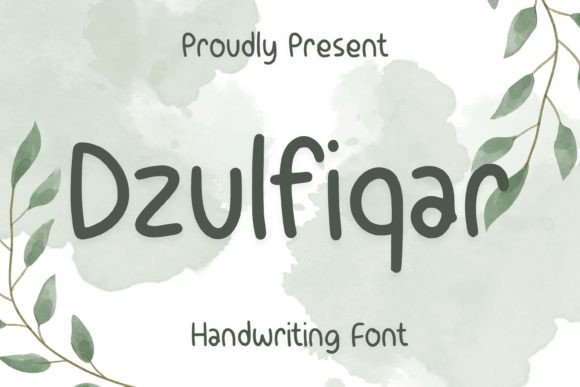 Dzulfiqar: A Handwritten Font for Creative Makers