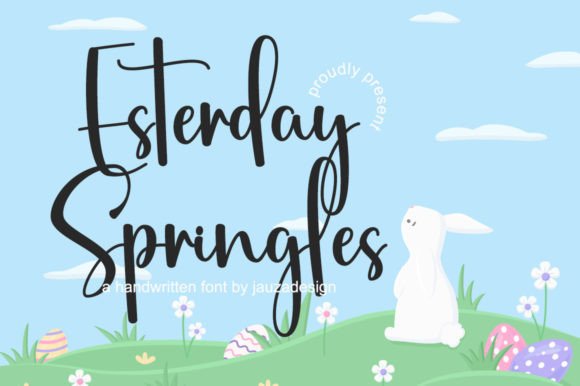 Esterday Springles: A Handwritten Font for Editorial Personality