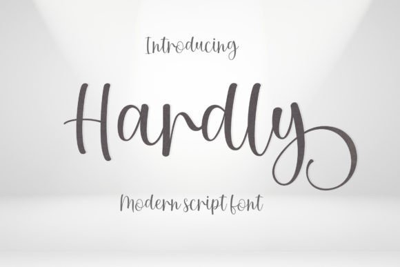 Hardly: An Elegant Script Font for Sophisticated Marketing