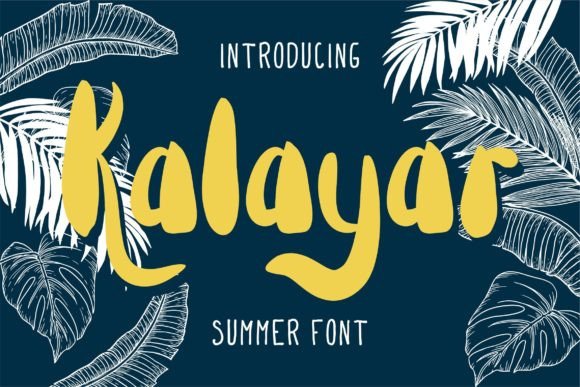 Kalayar: A Playful Display Font for Modern Digital Projects