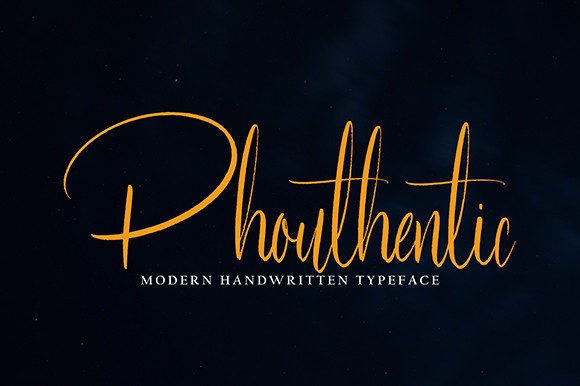 Phouthentic: A Craft-Friendly Script Font for Authentic Designs