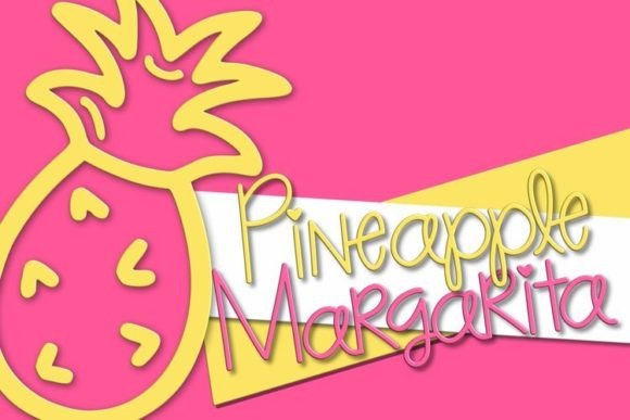 Pineapple Margarita is the tropical font you've been looking for