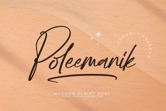 Poleemanik: A Modern Script Font for Creative Branding