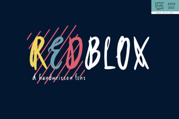 Redblox: The Script Font That Adds Warm Personality to Any Digital Layout
