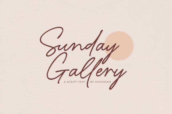 Sunday Gallery: A Script Font for Editorial Elegance