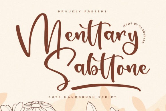 The Gentle Elegance of Menttary Sabttone Font for Your Brand