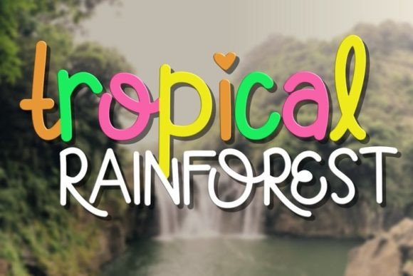 Tropical Rainforest: A Friendly Handwritten Font for Digital Design