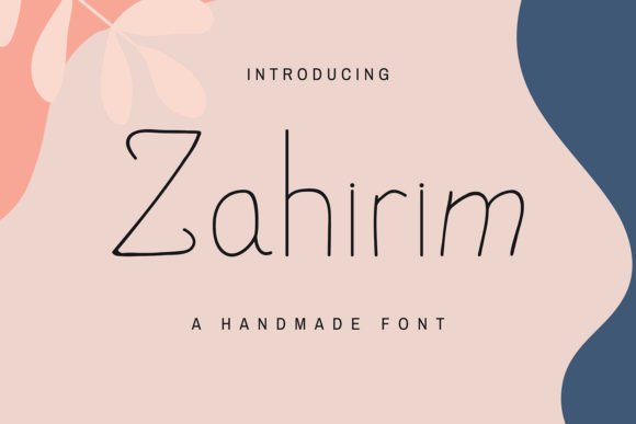 Zahirim: The Craft-Friendly Script Font for Your Products